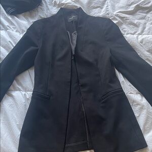 Banana Republic Black Open-Front Blazer